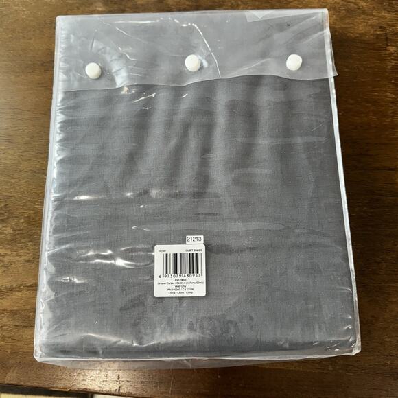 Nestwell 54-Inch x 80-Inch Solid Hemp Shower Curtain in Quiet Shaqde - Picture 3 of 5